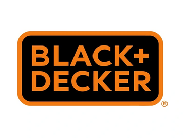 BLACK+DECKER orange + black stacked logo
