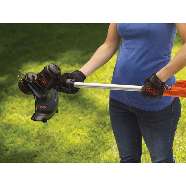 Close up of BLACK+DECKER string trimmer