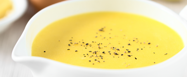 close up image of Hollandaise sauce