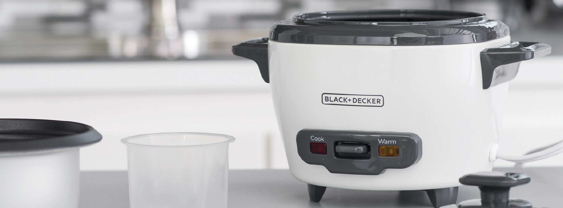 BLACK+DECKER Black & Decker 12-Cup Rice Cooker, Silver