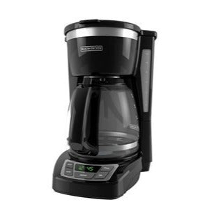 12-Cup Programmable Coffee Maker; Black/Stainless Steel | BLACK+DECKER