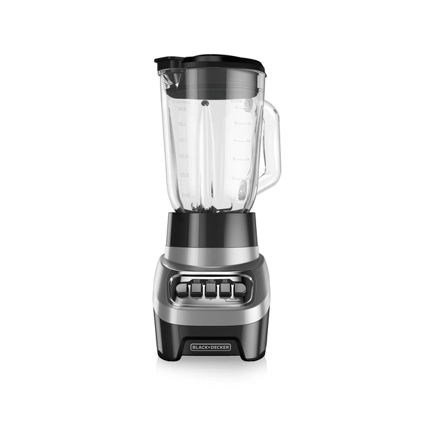 PowerCrush Multi-Function Blender with 6-Cup Glass Jar, 4 Speed Settings, Silver