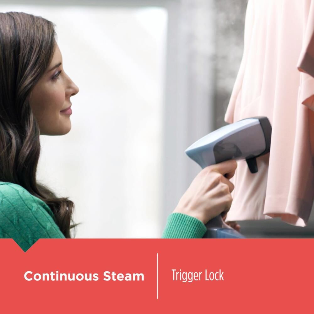 Advanced Handheld Garment / Fabric Steamer with 3 Attachments; Gray