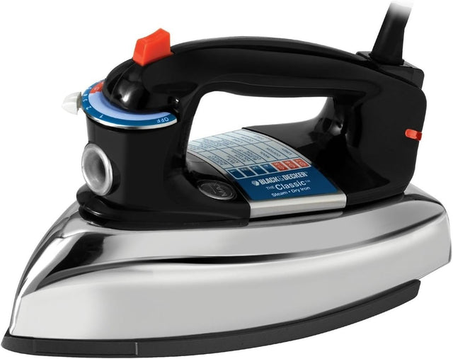 BLACK+DECKER® Classic Iron with Aluminum Soleplate