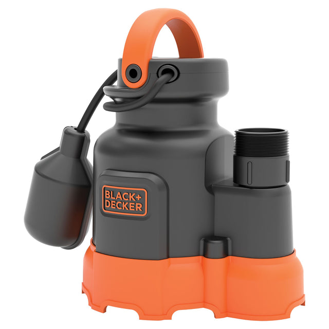 1/3 HP BLACK+DECKER sump pump reinforced thermoplastic submersible automatic tethered switch