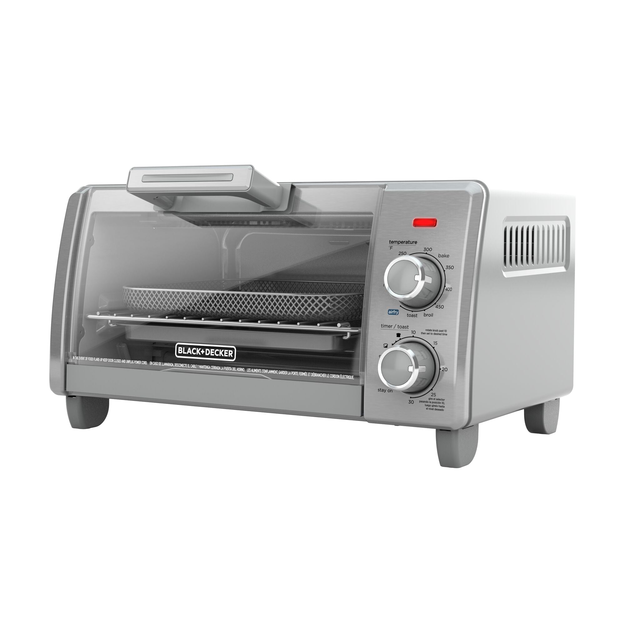Crisp 'N Bake™ Air Fry 4-Slice Toaster Oven | BLACK+DECKER®