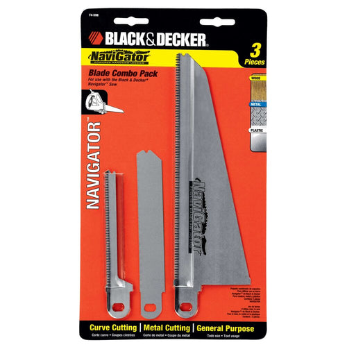 Black and decker Replacement Blade Set For Electric Hand Saw, Navigator Models, 3-Piece