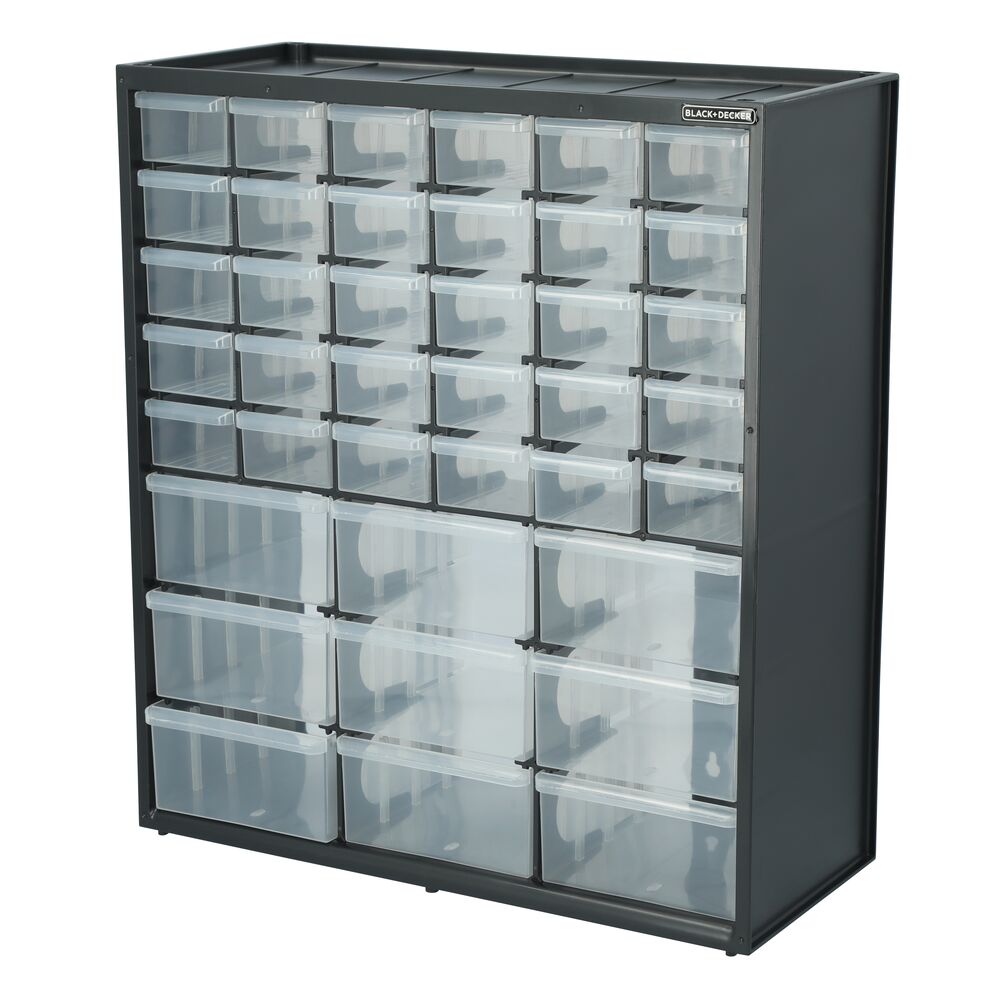 Large & Small 39 Drawer Bin Blk | BLACK+DECKER