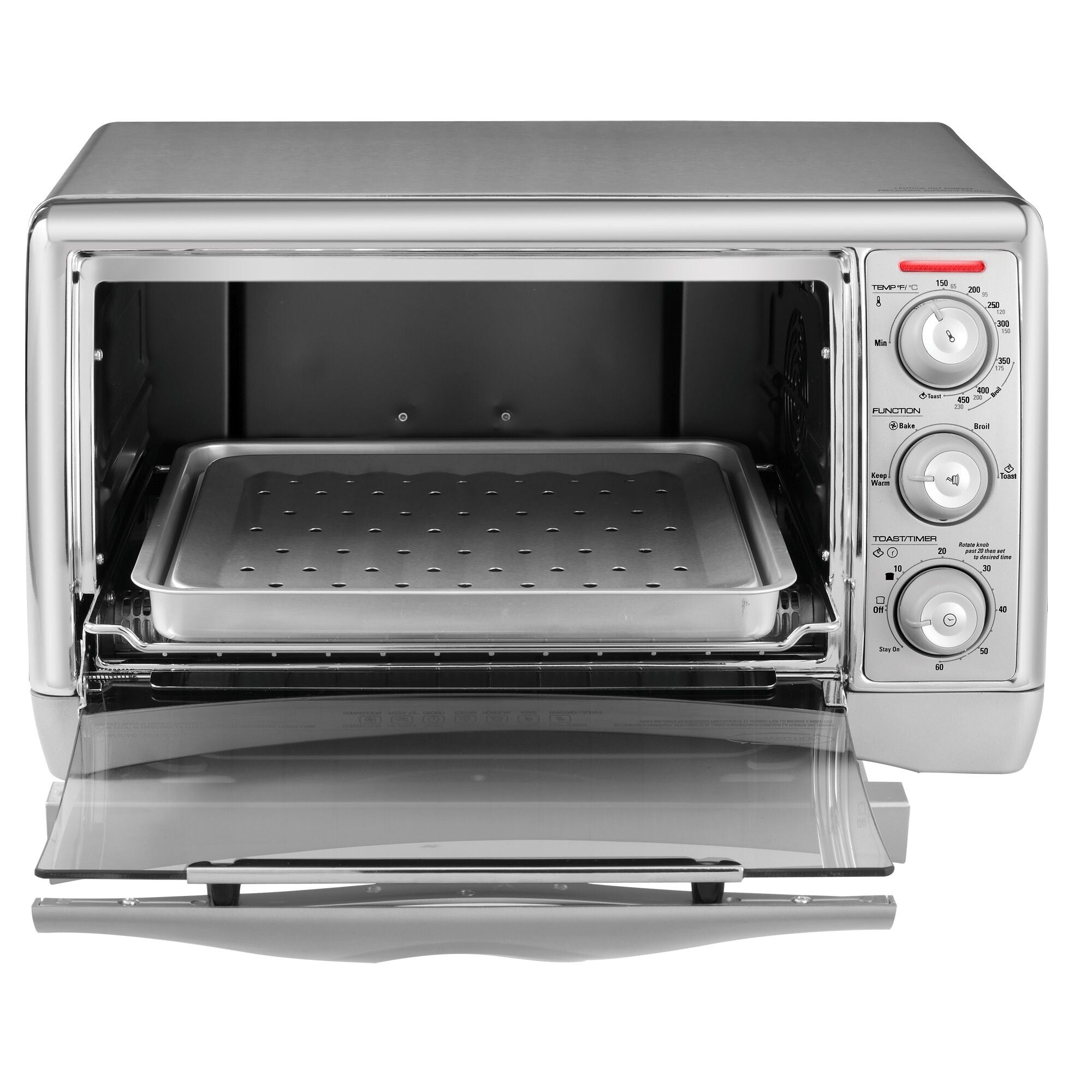 Black & Decker 6-Slice Toaster Oven, Black/Silver 