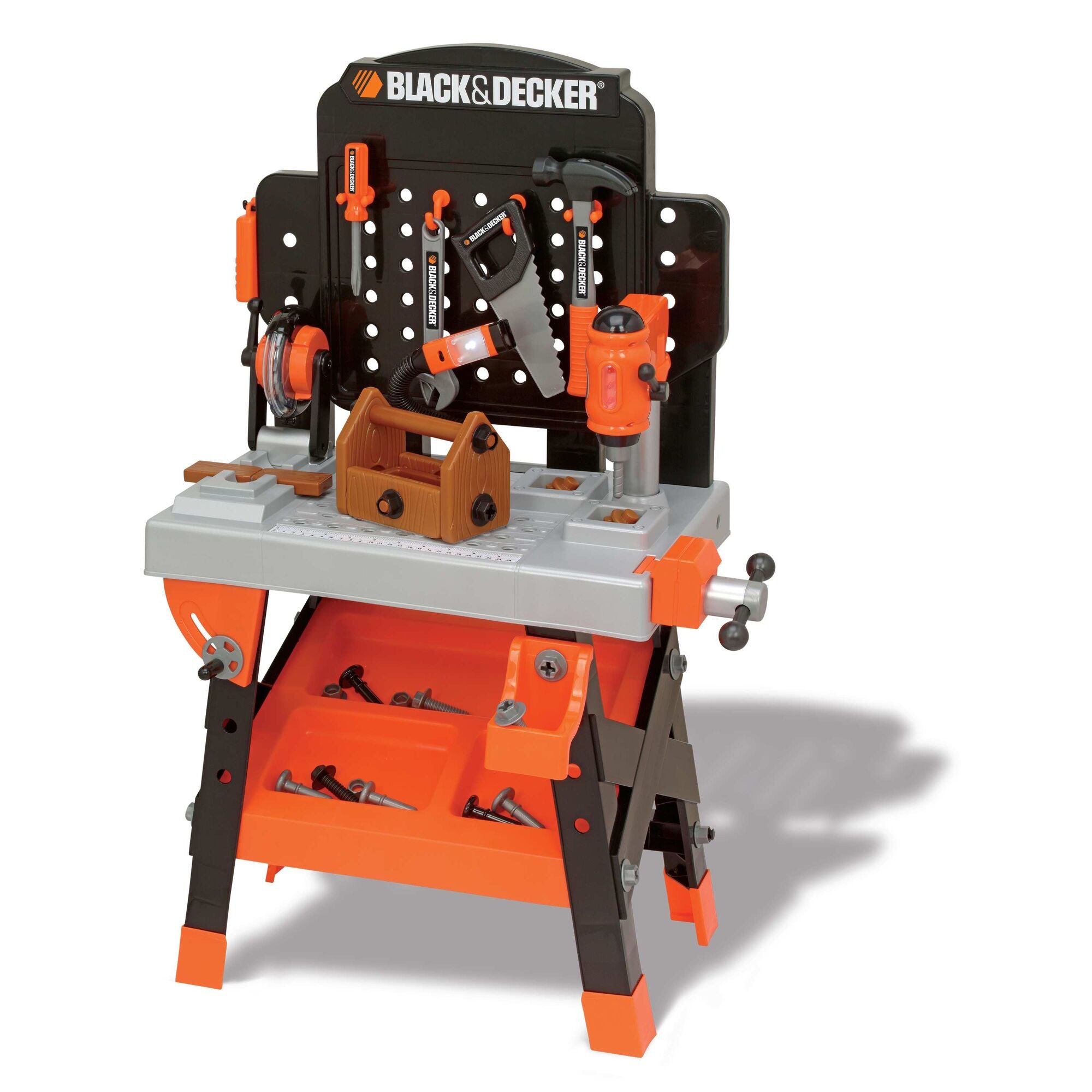  Black+Decker Kids Workbench - Power Tools Workshop - Build Your  Own Toy Tool Box – 75 Realistic Toy Tools and Accessories [  Exclusive] 38 x 16.25 x 21 inches : Toys & Games