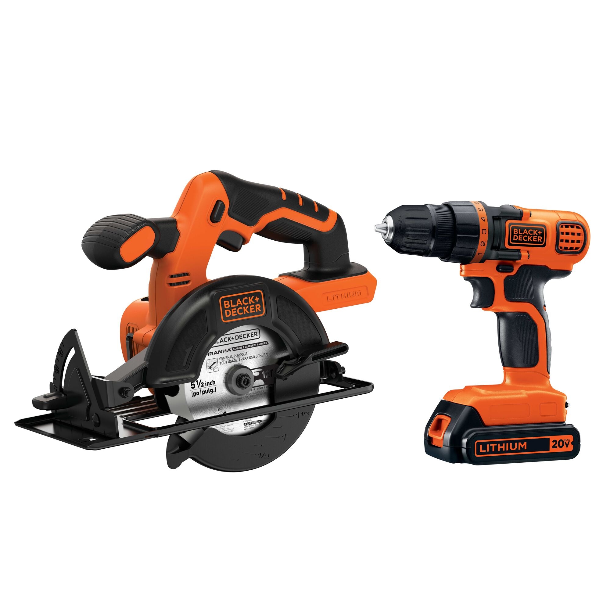 BLACK+DECKER 3-Tool Power Tool Combo Kit (1-Battery Included and Charger  Included) at