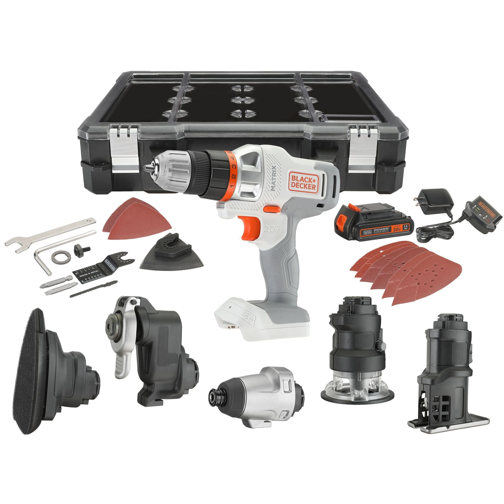BLACK+DECKER MATRIX 20V MAX* Drill + Jigsaw Kit