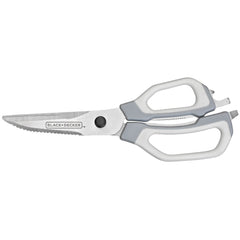 Grey and white crafting shears scissors