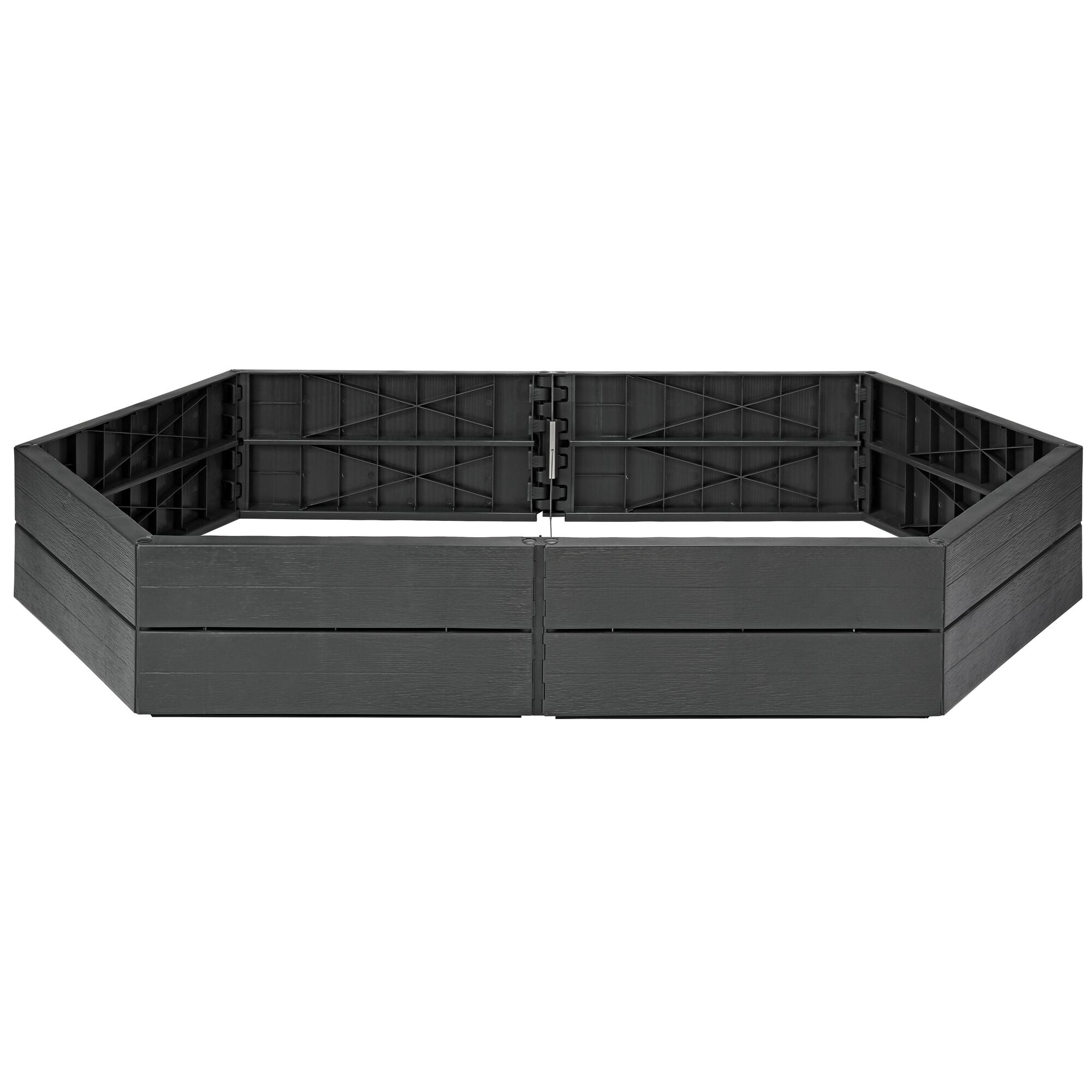 raised garden planter plastic Black+decker 5 Ft. Raised Garden Bed (BDSTGA95810)