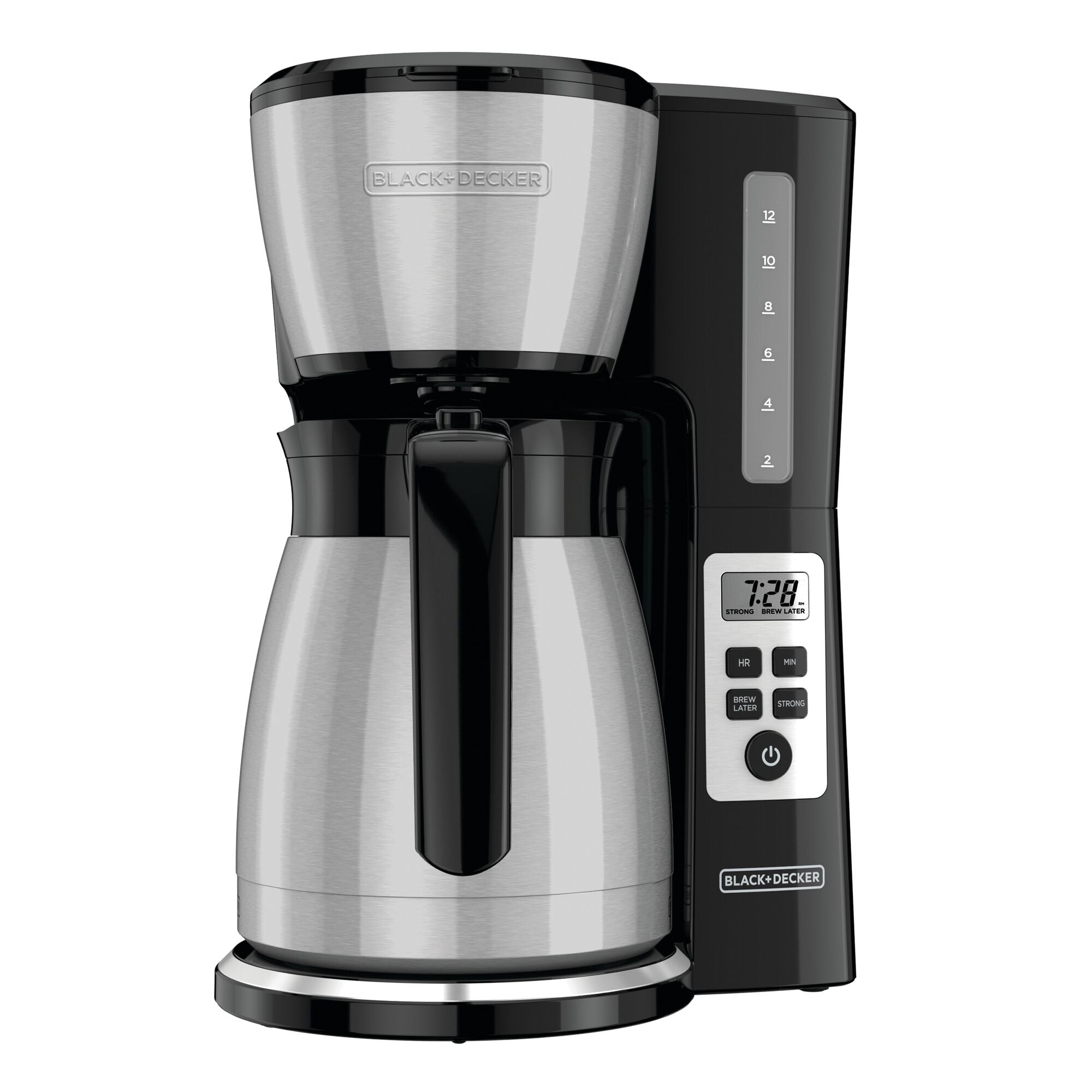 Black & Decker 12 Cup Stainless Coffee Maker with Vortex Technology 
