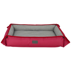 Front view of Red Black and Decker Large Dog Four Way Snap Pet Bed