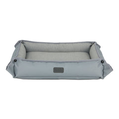 Front view of grey Black and Decker Large Dog Four Way Snap Pet Bed