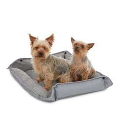 Front view of grey Black and Decker Large Dog Four Way Snap Pet Bed