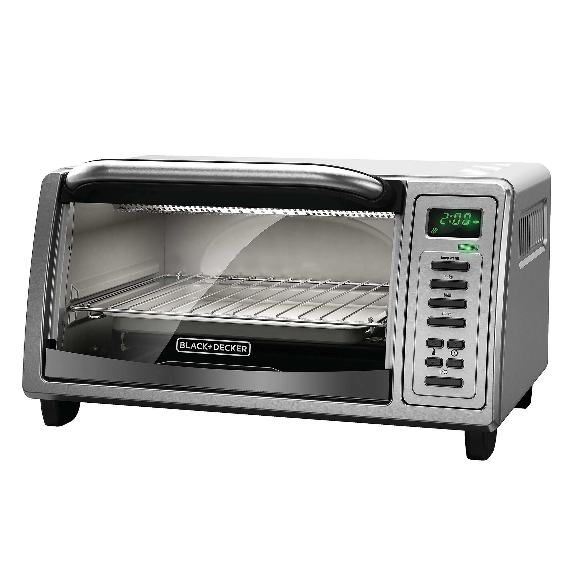 BLACK+DECKER 4 Slice Natural Convection Toaster Oven - Stainless