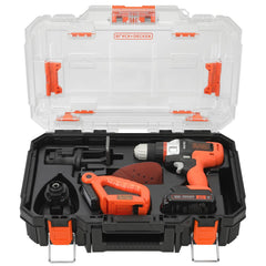 drill and accessories storage kit