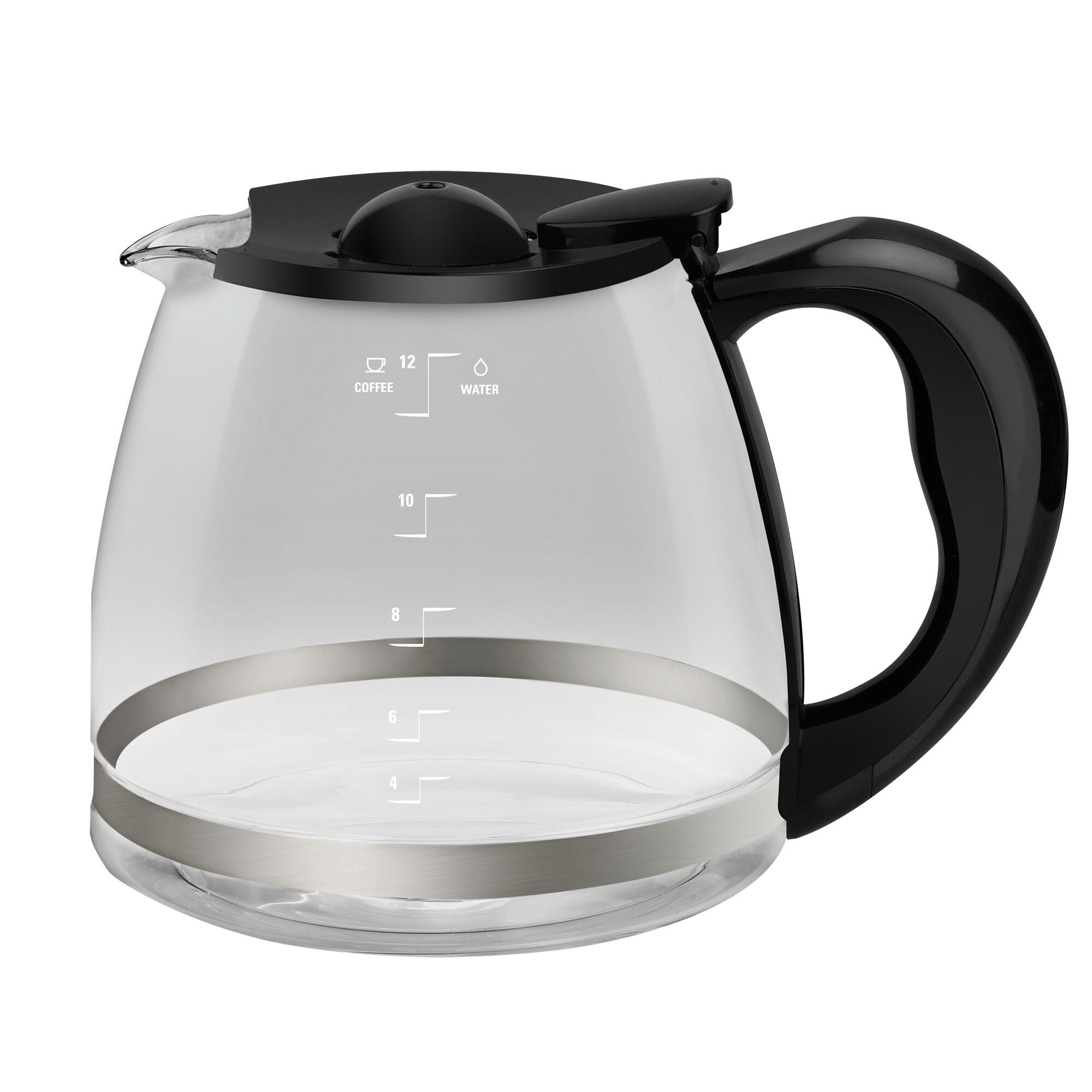 Replacement Coffee Carafe for Black and Decker 12-CUP Coffee Maker, Black  Handle