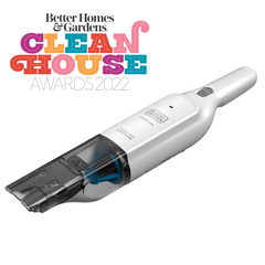 Profile of Dustbuster advanced clean cordless hand vacuum.