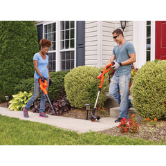 MAX Lithium 10 Inch String Trimmer or Edger with Hard Surface Sweeper plus 2 Battery Combo Kit.