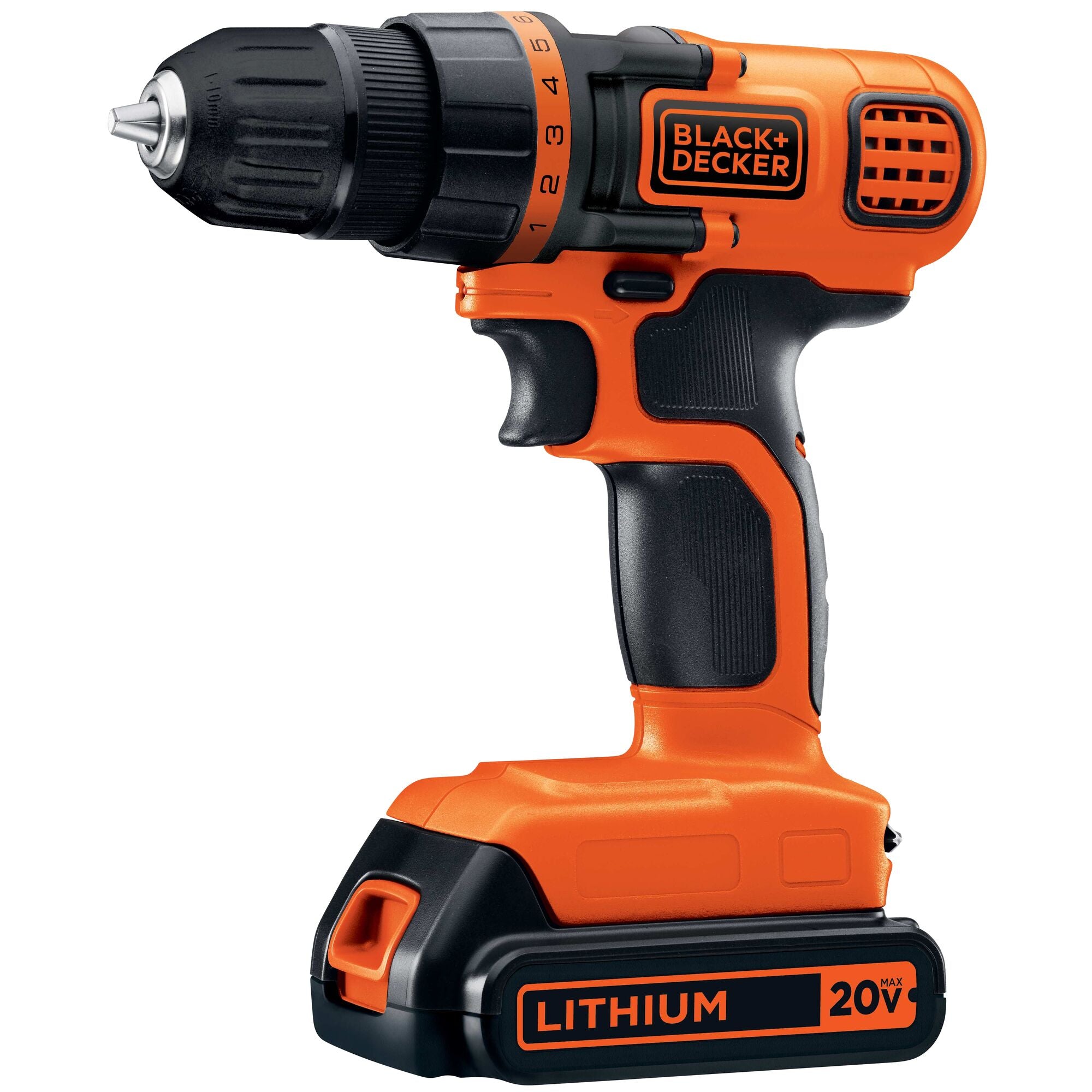 20V MAX* Cordless 3/8 in Drill Driver Kit (1) Lithium Ion Battery with  Charger | BLACK+DECKER