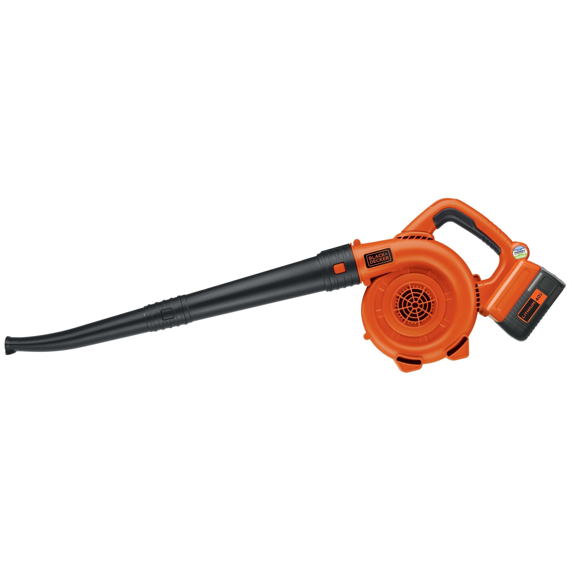 BLACK+DECKER 40V MAX Cordless Leaf Blower, Lawn Sweeper, 125 mph Air Speed,  Lightweight Design, Battery and Charger Included (LSW40C)