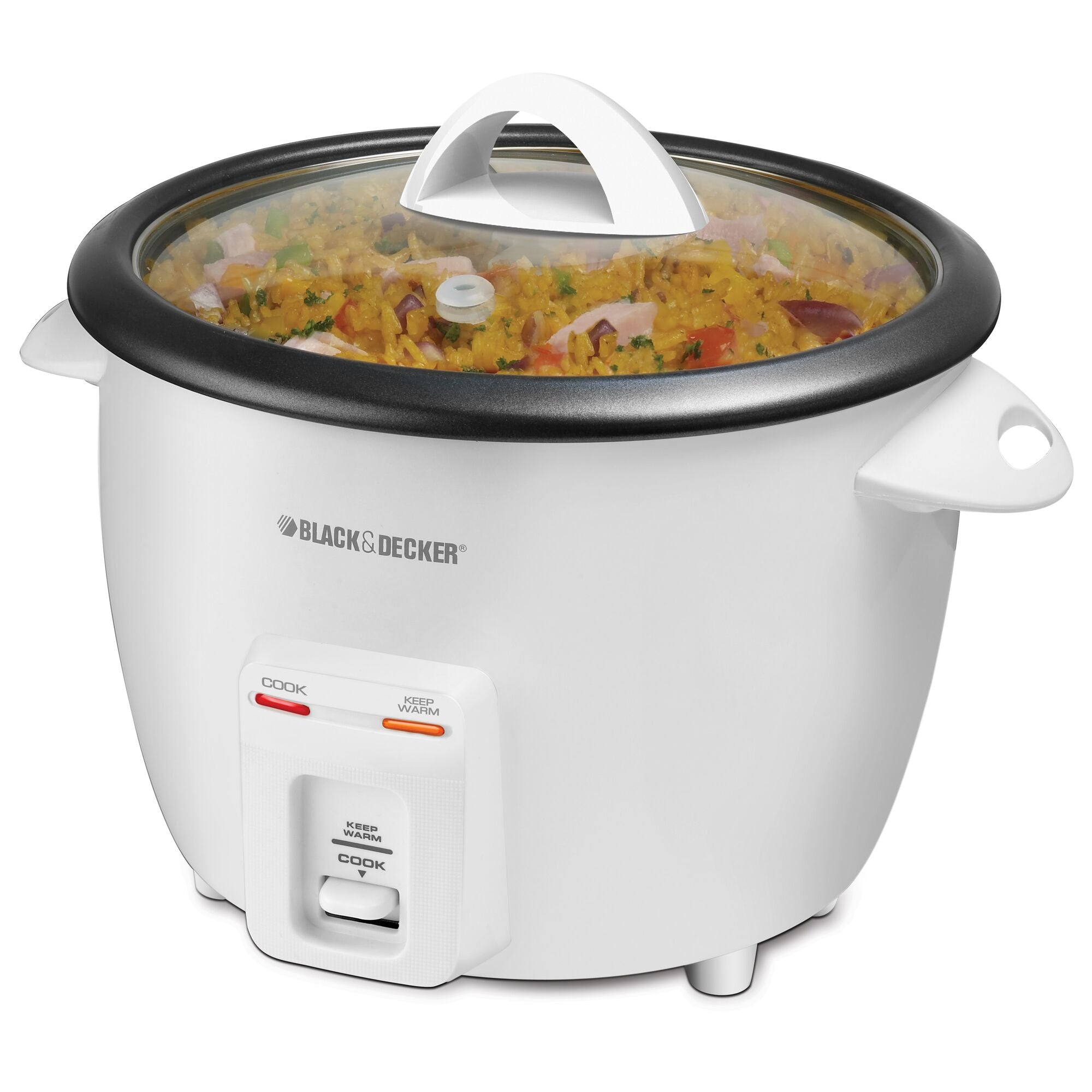 BLACK+DECKER™ 3-Cup Electric Rice Cooker with Keep-Warm Function