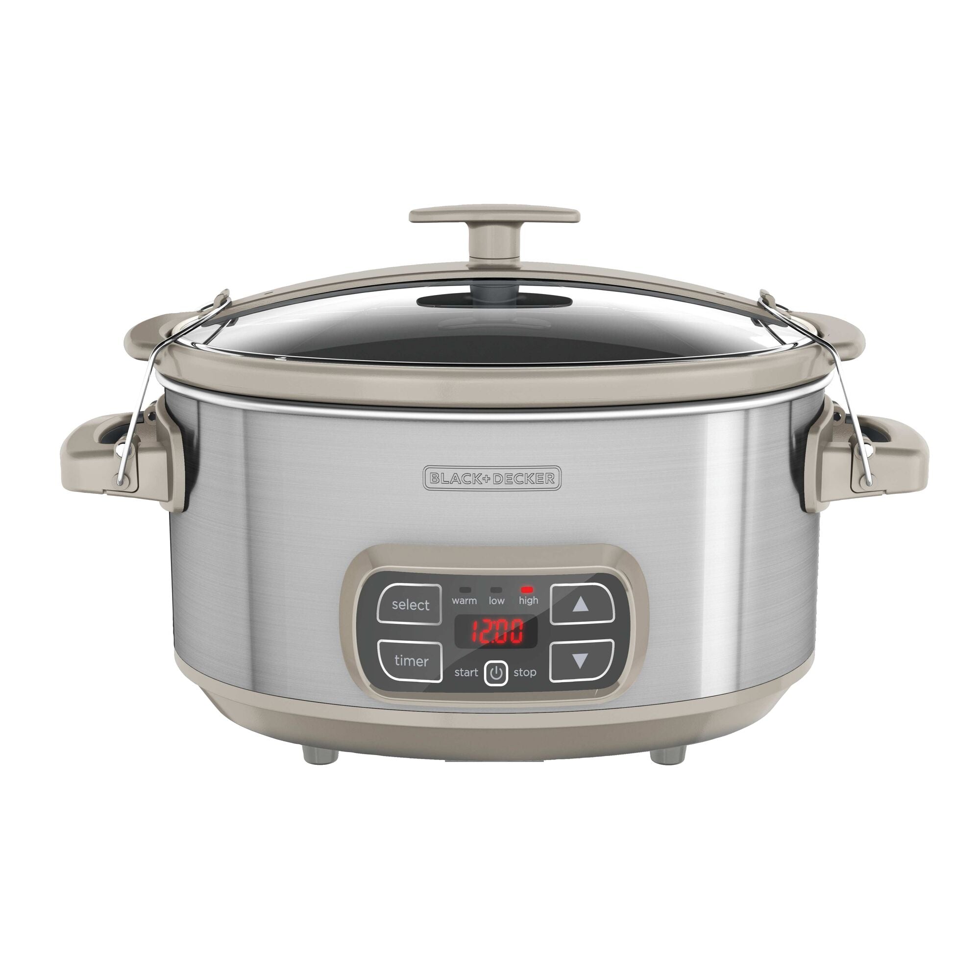 BLACK+DECKER WiFi Enabled 6-Quart Slow Cooker, Stainless Steel