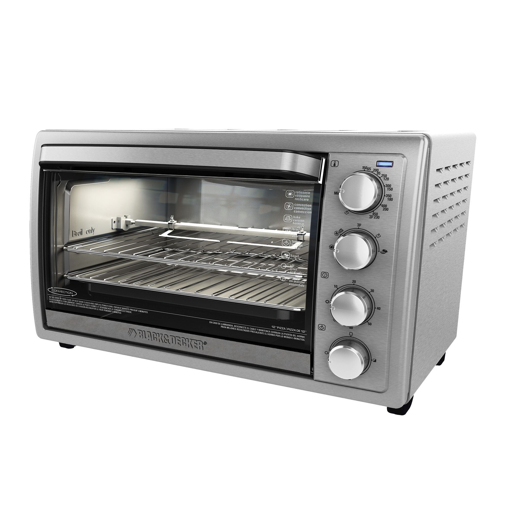 BLACK+DECKER 6 Slice Toaster Oven - Black