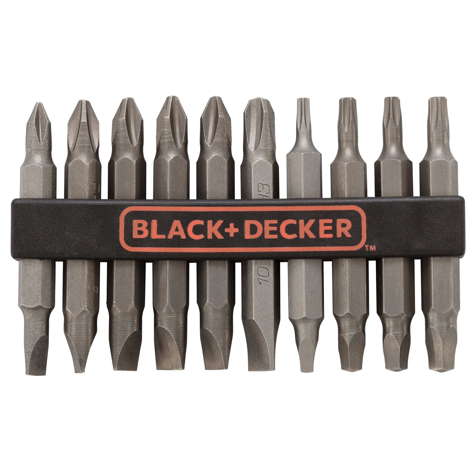 BLACK+DECKER Screwdriver Bit Set, Double Ended, 10-Piece (71-081)