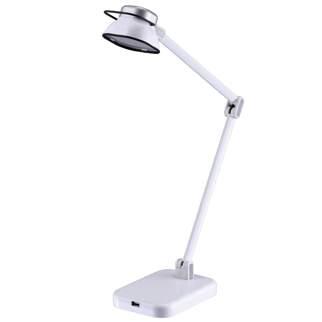 BLACK+DECKER® Profile of elate dual arm LED desk lamp.