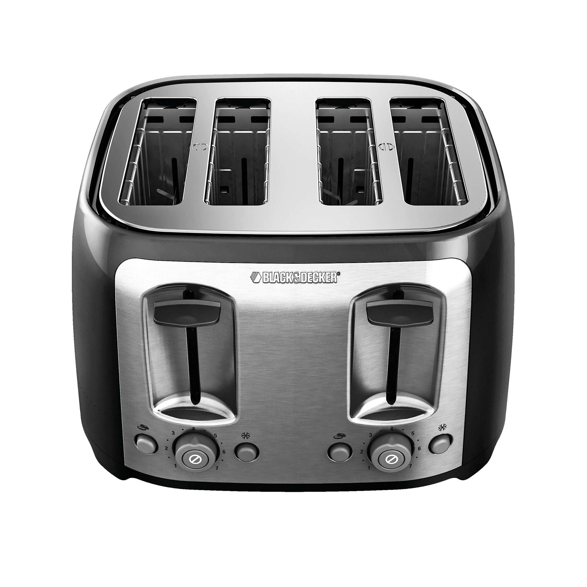 BLACK+DECKER 2-Slice Extra Wide Slot Toaster, Black 