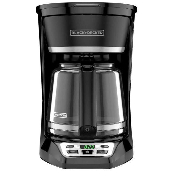 12-Cup Fast Brewing Programmable Coffeemaker, Black