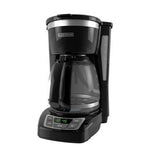 12-Cup Programmable Coffee Maker; Black/Stainless Steel | BLACK+DECKER