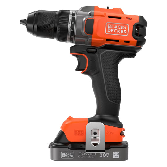 BLACK+DECKER 20V MAX* POWERCONNECT™ Cordless 2 Speed Metal chuck Drill/Driver Kit (Battery & Charger Included)