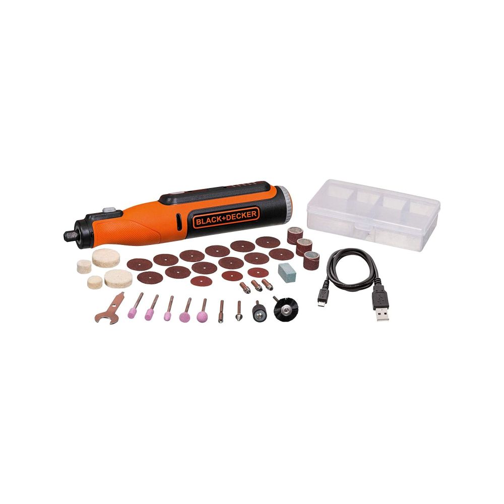 8V MAX* Rotary Tool With Accessory Kit, Versatile, Cordless, 35-Piece | BLACK+DECKER