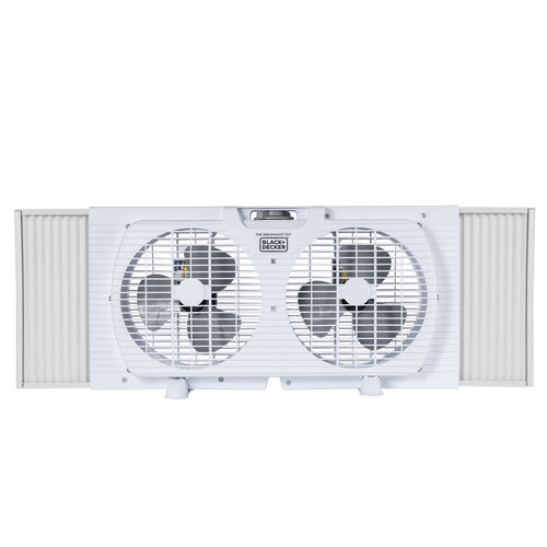 BLACK+DECKER 9-Inch white Twin Turbo Fan