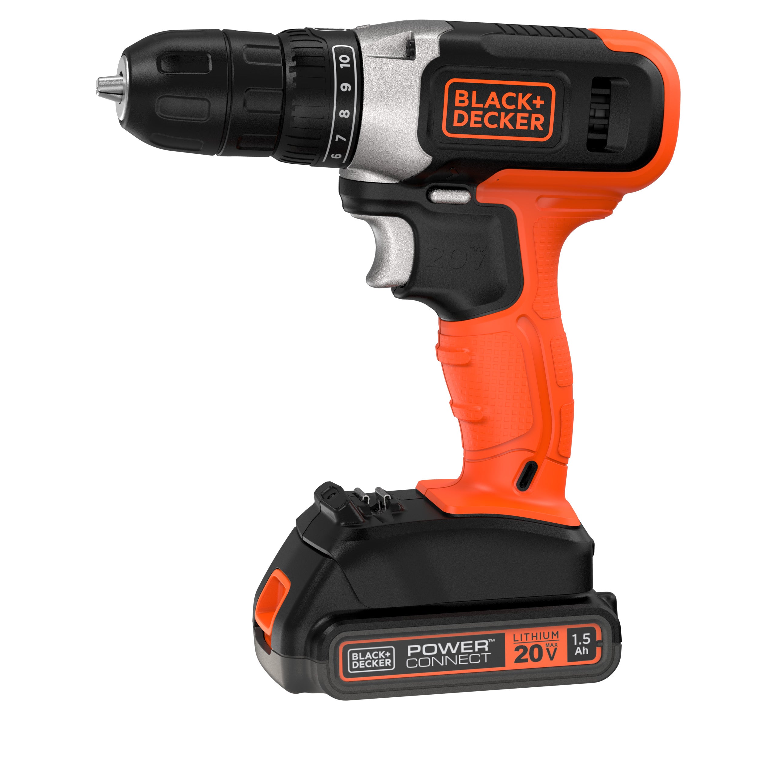 20V MAX* POWERCONNECT™ Cordless Drill/Driver, Battery and Charger Included | BLACK+DECKER