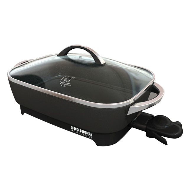 Family Sized Electric Skillet, Nonstick Cooking Surface, Black