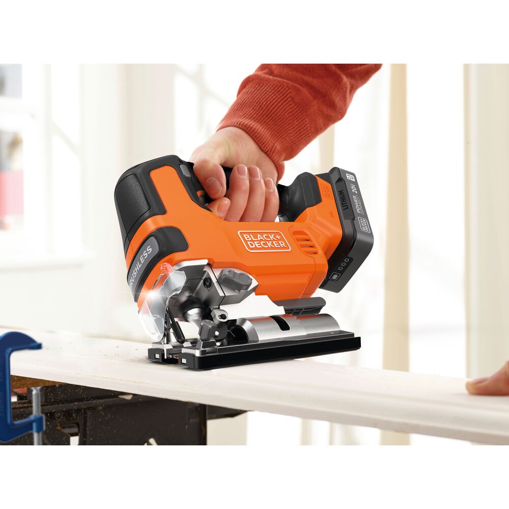 20V MAX* POWERCONNECT™ Cordless Brushless Jig Saw Kit | BLACK+DECKER