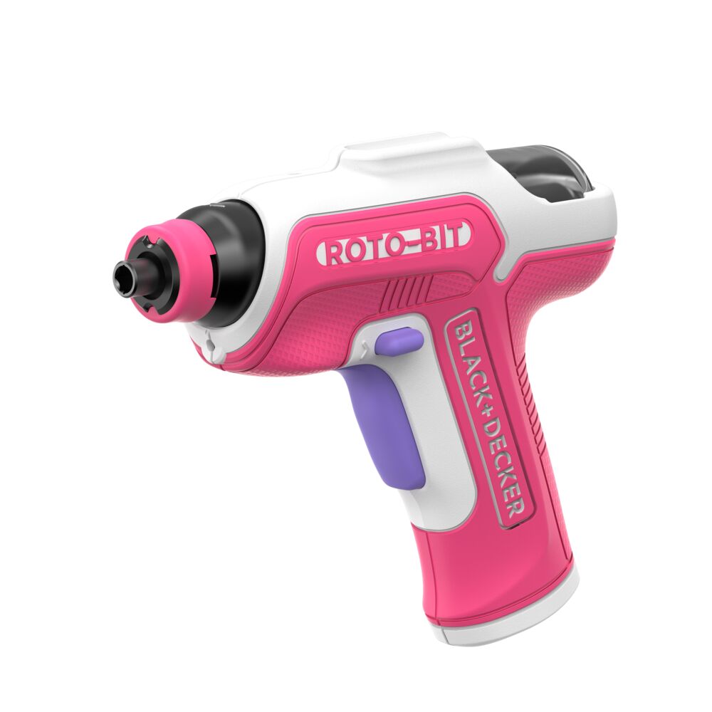 4V MAX* Rotobit Screwdriver (White & Pink) | BLACK+DECKER