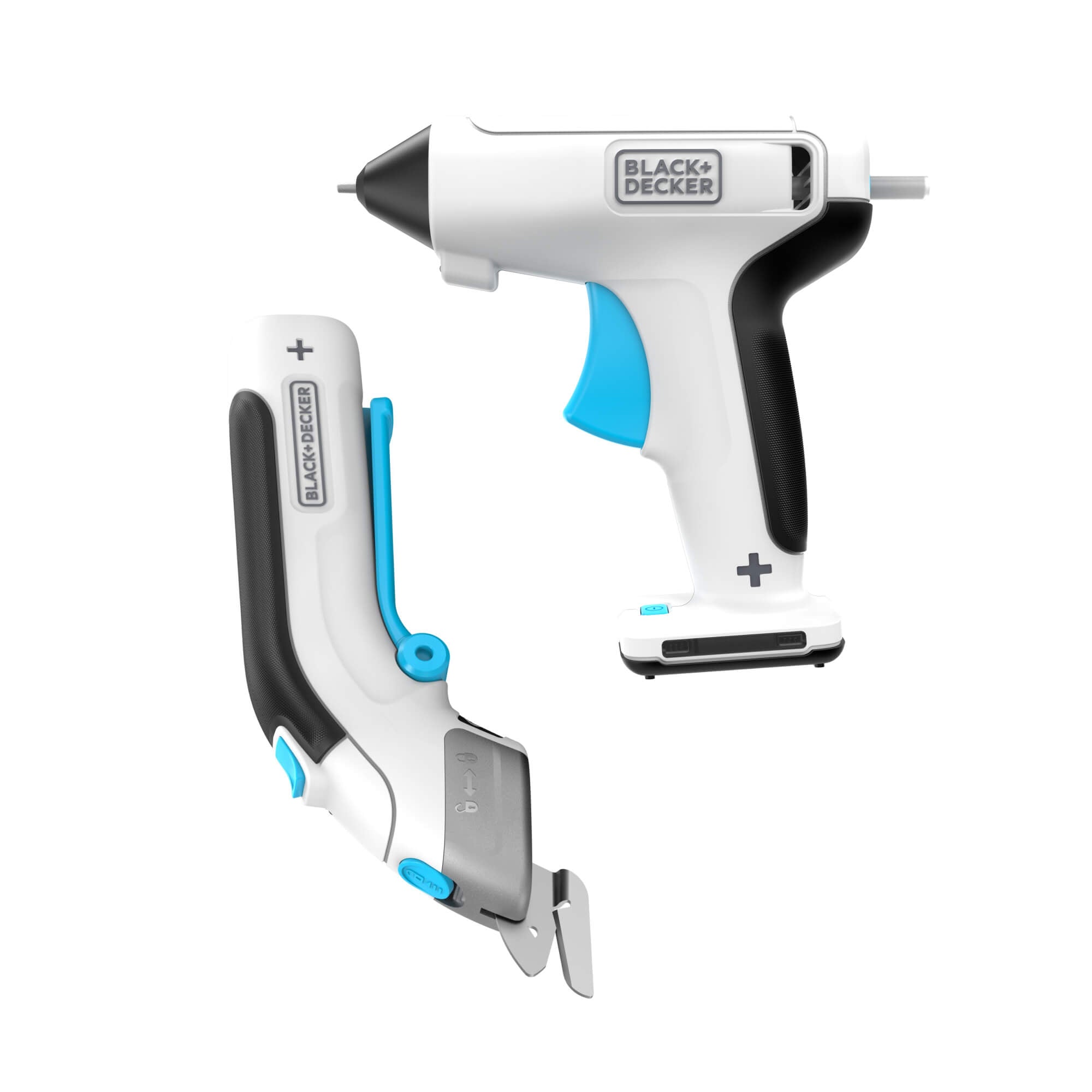Crafting Tools Combo Kit | Cordless Glue Gun & Power-Scissors | BLACK+DECKER