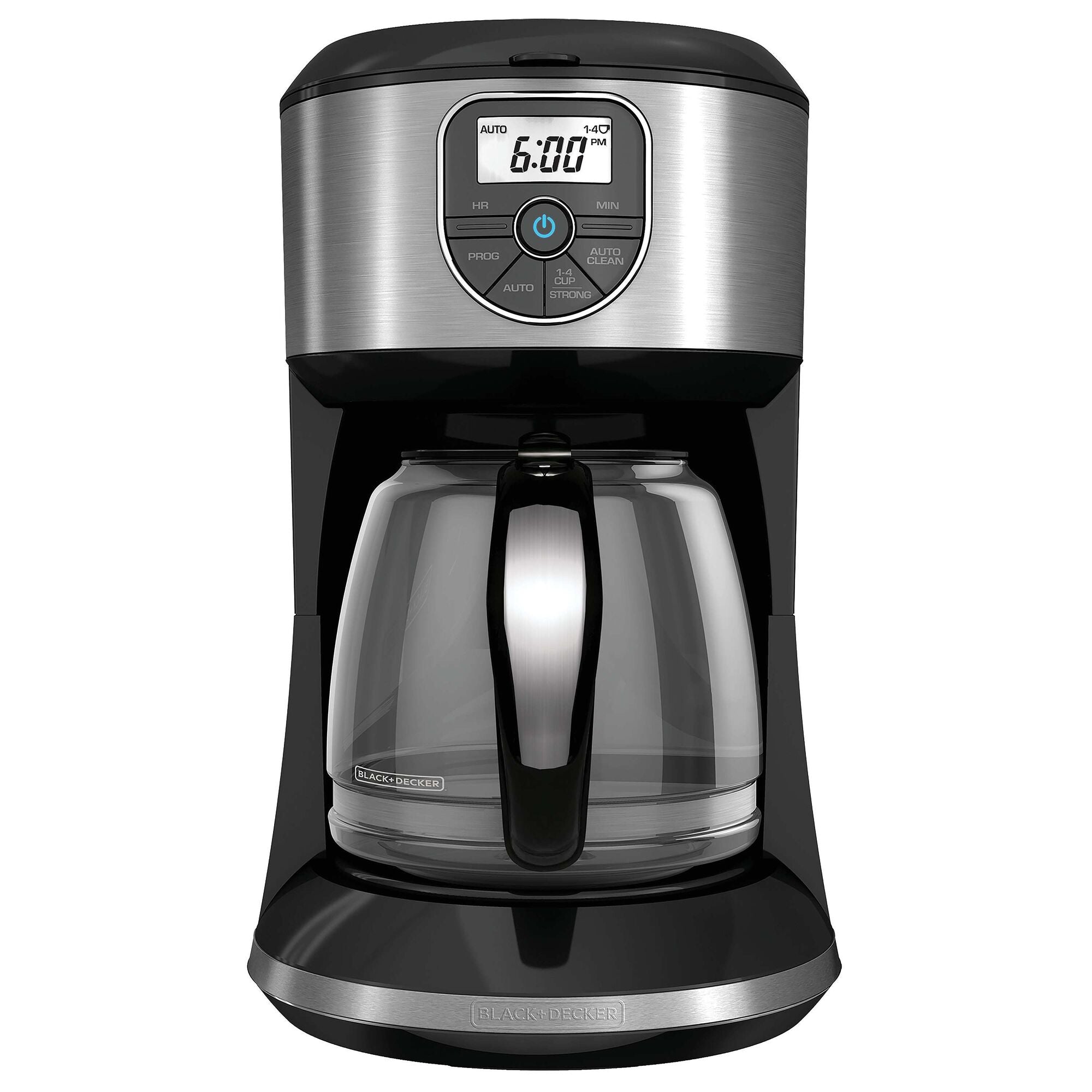 Coffeemaker 12-Cup Programmable Coffee Maker; Silver; Black