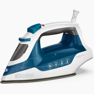 BLACK+DECKER® Easy Steam Compact Iron with Even Steam True Glide Non-Stick Soleplate