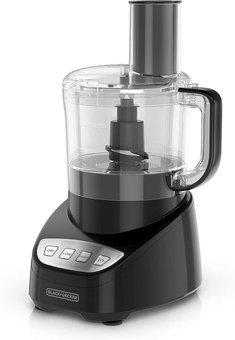 BLACK+DECKER® Easy Assembly Food Processor, Stainless Steel S-Blade, 8-Cup