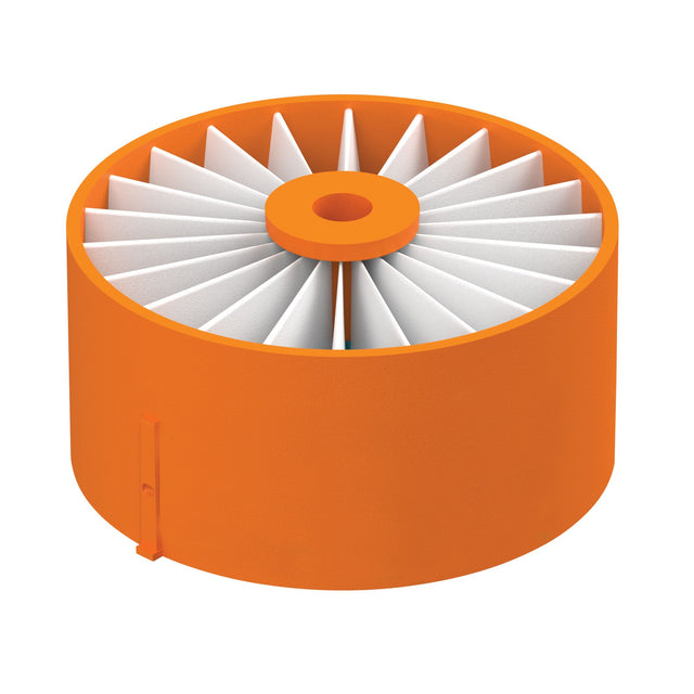 Profile of black and decker power series vacuum replacement filter for cordless stick vacs.