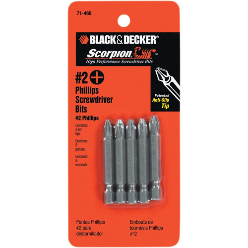 Black and decker No.2 Phillips Power Bit, 5-Piece